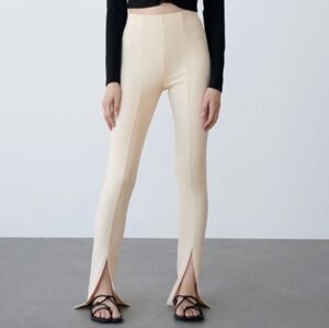 NWT! Zara Light Gray Elegant Pants Size M